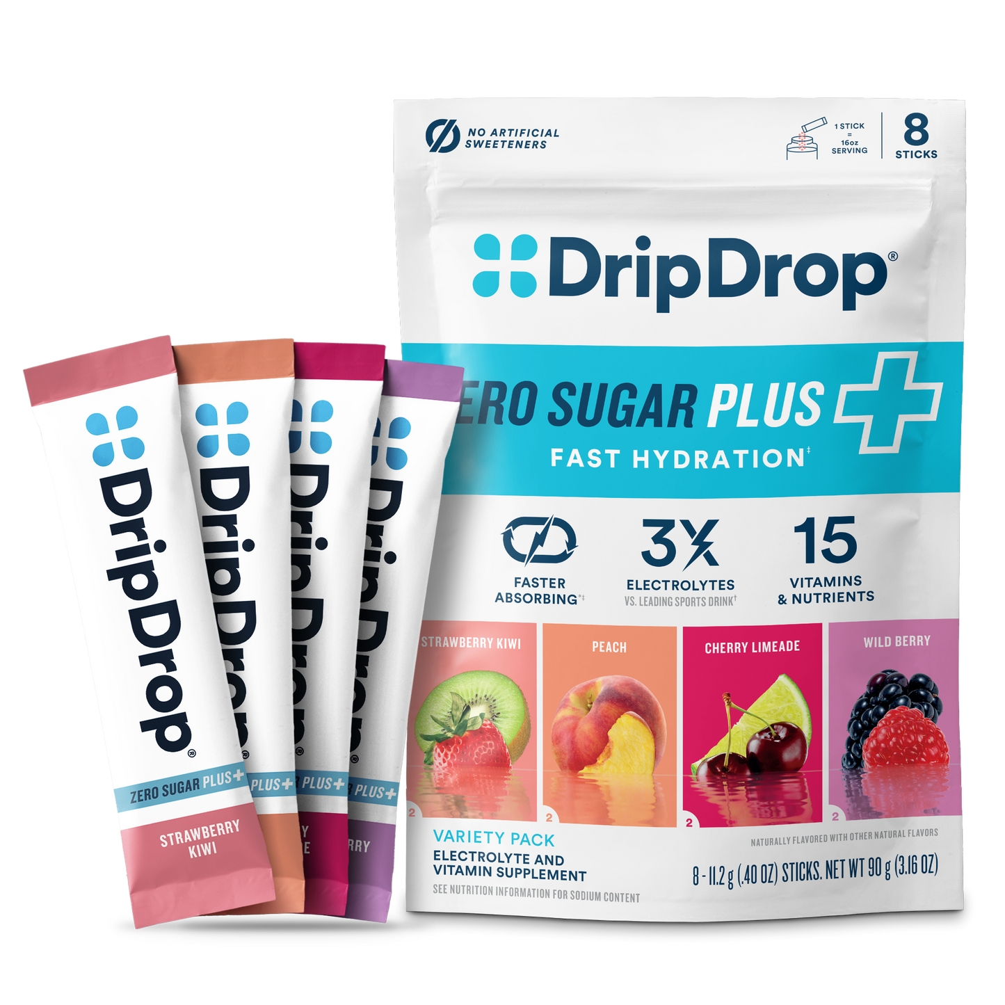 dripdrop-zero-sugar-plus-strawberry-kiwi-peach-cherry-limeade-wild-berry-16-oz-sticks-8-count-k4 Pouch_8ct_Front16ozSticks_VSPlus_Variety_B.png